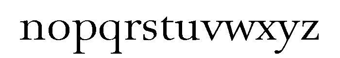 Rilke Book Font LOWERCASE