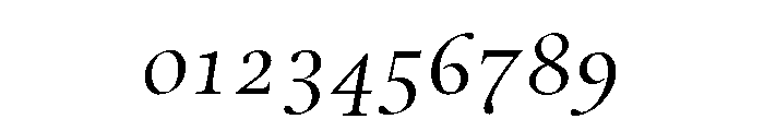 Rilke Display Book Italic Font OTHER CHARS