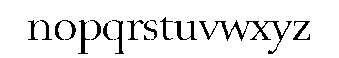 Rilke Display Book Font LOWERCASE