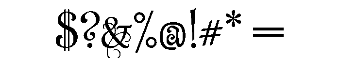 Ringwell Regular Font OTHER CHARS