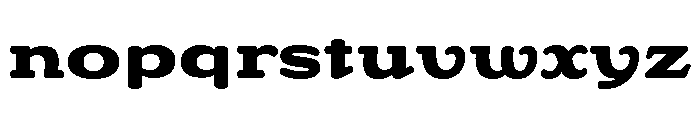Riquet Bold Font LOWERCASE