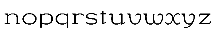 Riquet Extra Light Font LOWERCASE