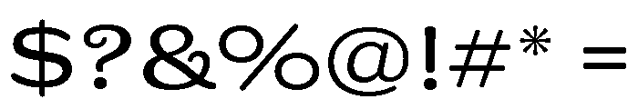 Riquet Light Font OTHER CHARS