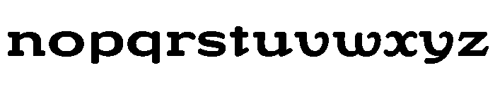 Riquet Regular Font LOWERCASE