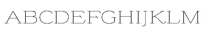 Riquet Thin Font UPPERCASE