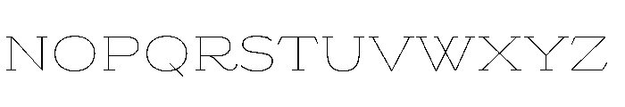Riquet Thin Font UPPERCASE