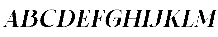 RK Minnerva Italic Font UPPERCASE