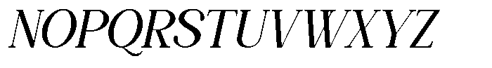 RK Avoleina Avoleina Italic Font UPPERCASE