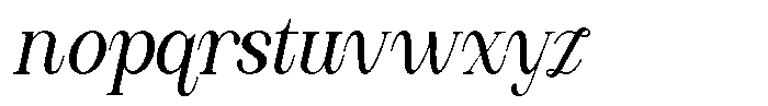 RK Avoleina Avoleina Italic Font LOWERCASE