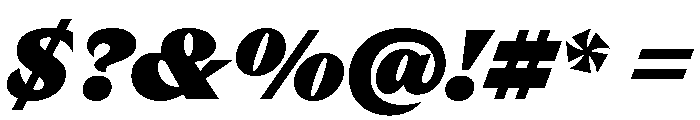 RL Limo Black Italic Font OTHER CHARS