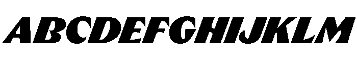 RL Limo Black Italic Font UPPERCASE