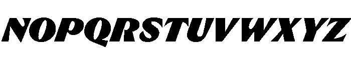 RL Limo Black Italic Font UPPERCASE