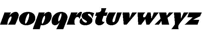 RL Limo Black Italic Font LOWERCASE