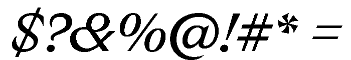 RL Limo Italic Font OTHER CHARS