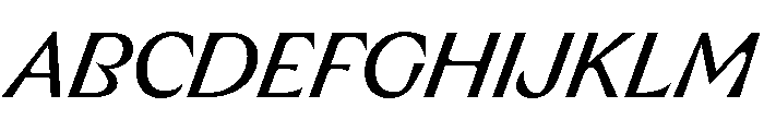 RL Limo Italic Font UPPERCASE