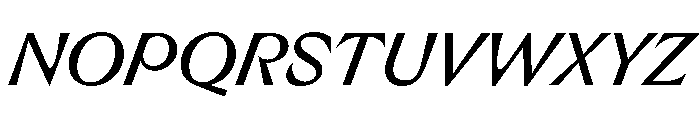 RL Limo Italic Font UPPERCASE