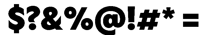 Rl Aqva Extra Bold Font OTHER CHARS
