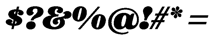 Rl Limo Heavy Italic Font OTHER CHARS