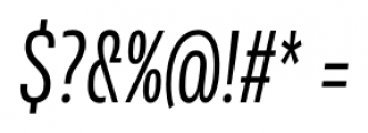 Rleud Condensed Italic Font OTHER CHARS