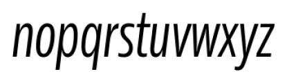 Rleud Condensed Italic Font LOWERCASE