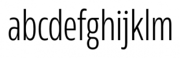 Rleud Condensed Light Font LOWERCASE