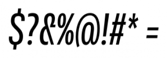 Rleud Condensed Medium Italic Font OTHER CHARS