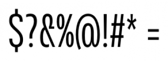 Rleud Condensed Regular Font OTHER CHARS