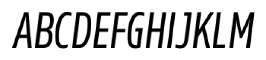 Rleud Condensed SC Italic Font LOWERCASE