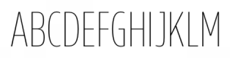 Rleud Condensed SC Ultra Light Font LOWERCASE