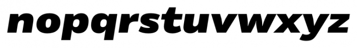 Rleud Extended Black Italic Font LOWERCASE