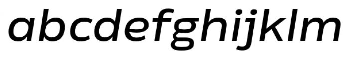 Rleud Extended Medium Italic Font LOWERCASE