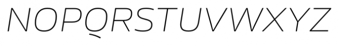 Rleud Extended SC Thin Italic Font LOWERCASE