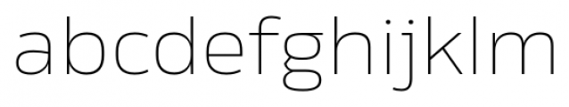 Rleud Extended Thin Font LOWERCASE