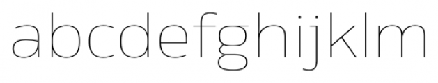 Rleud Extended Ultra Light Font LOWERCASE