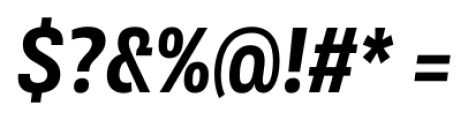 Rleud Narrow Bold Italic Font OTHER CHARS
