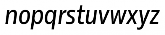 Rleud Narrow Medium Italic Font LOWERCASE