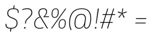 Rleud SC Thin Italic Font OTHER CHARS