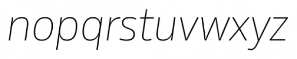 Rleud Thin Italic Font LOWERCASE