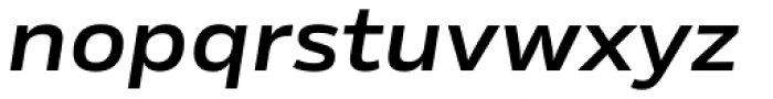 Rleud Extended Demi Italic Font LOWERCASE