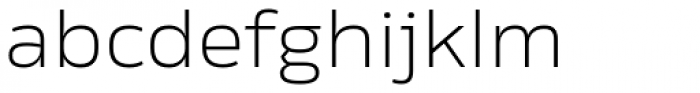 Rleud Extended ExtraLight Font LOWERCASE