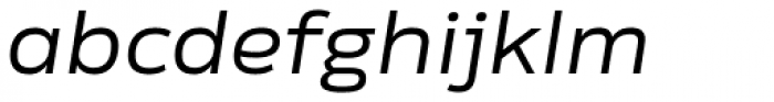 Rleud Extended Italic Font LOWERCASE