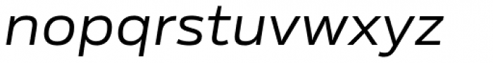 Rleud Extended Italic Font LOWERCASE