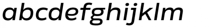 Rleud Extended Medium Italic Font LOWERCASE