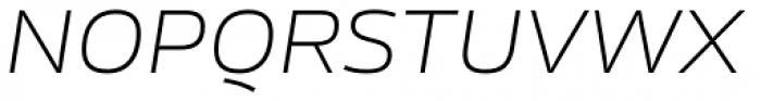 Rleud Extended SC ExtraLight Italic Font UPPERCASE