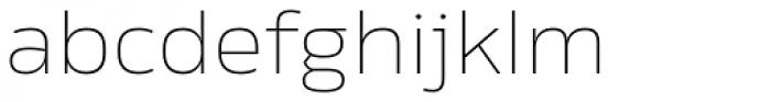 Rleud Extended Thin Font LOWERCASE