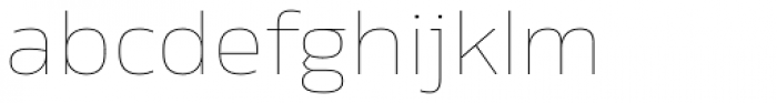 Rleud Extended UltraLight Font LOWERCASE