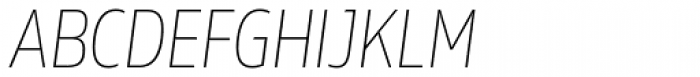 Rleud Narrow SC Thin Italic Font UPPERCASE