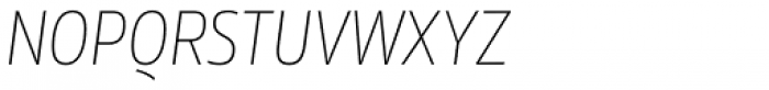Rleud Narrow SC Thin Italic Font LOWERCASE