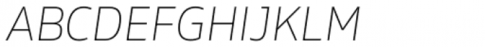 Rleud SC Thin Italic Font LOWERCASE