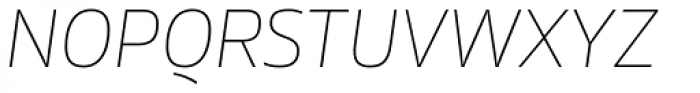 Rleud Thin Italic Font UPPERCASE